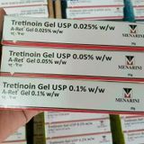 Tretinoin Aret Gel 0.1 / 0.05 / 0.025 Ngăn Ngừa Lão Hóa, Giảm Mụn 20g - Tre Aret Ấn Độ 