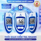 Máy đo đường huyết cao cấp CHIDO, tặng 50 que thử + kim 