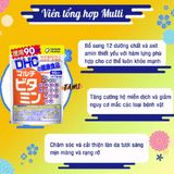  Viên uống khoáng tổng hợp Multi 30/90 ngày, Bổ sung 12 loại vitamin Duy trì sức khỏe Tăng cường miễn dịch Hỗ trợ làm đẹp 