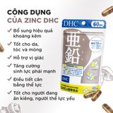 Viên uống Bổ sung Kẽm Ngừa Mụn DHC Zinc 