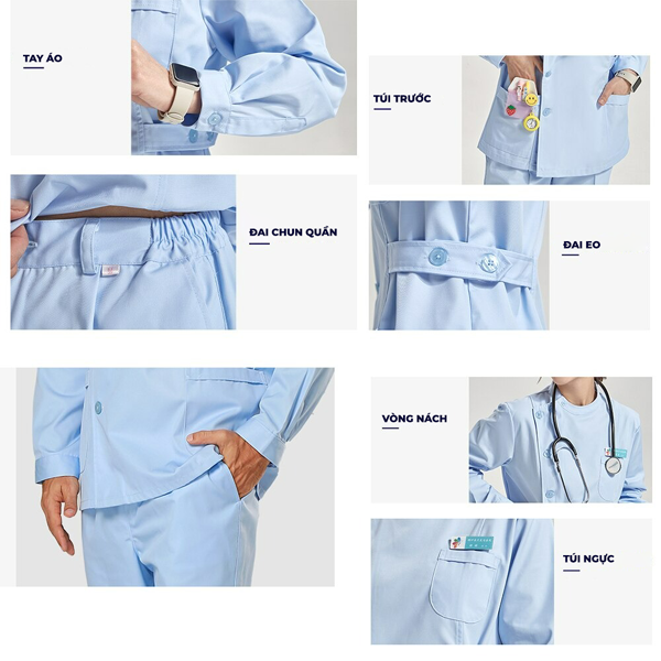  Đồng Phục Y Tá – Điều Dưỡng - UNI-YT-DD-002 