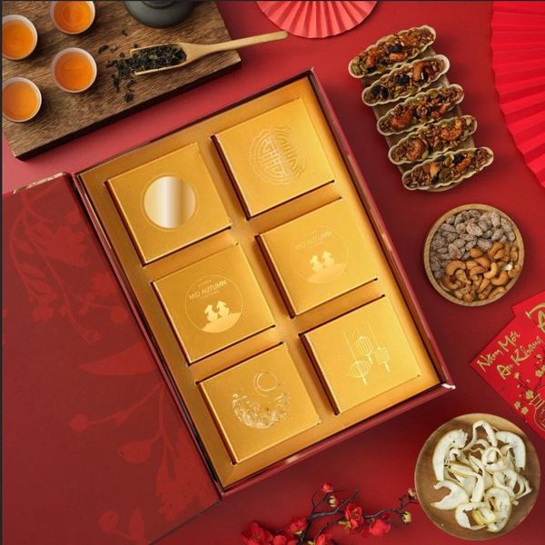 Hộp Quà Tết Trung Thu - Nguyệt Hoa 1 (3 bánh)