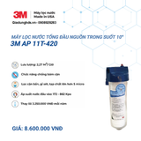 (III) Bộ Lọc Tổng Đầu Nguồn Trong Suốt 3M 10