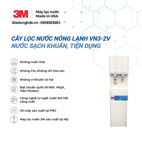 (II) Cây Lọc Nóng Lạnh 3M Vn3-2V (Sử Dụng 3M Brew120-Ms)