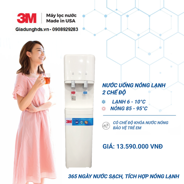 (II) Cây Lọc Nóng Lạnh 3M Vn3-2V (Sử Dụng 3M Brew120-Ms)