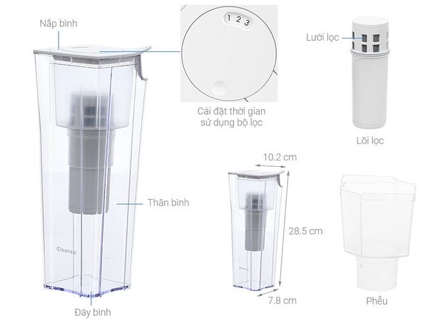 Bình lọc nước cầm tay Mitsubishi Cleansui EJ101