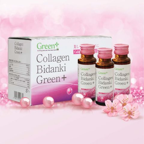 Nước Uống Collagen Bidanki Green+ 12.000Mg – Đẹp Da, Chống Lão Hóa
