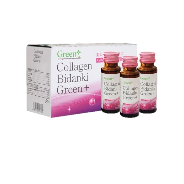Nước Uống Collagen Bidanki Green+ 12.000Mg – Đẹp Da, Chống Lão Hóa