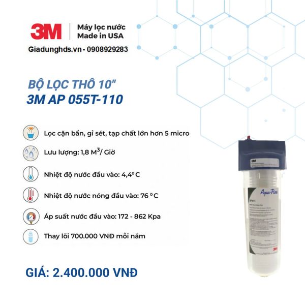Bộ Lọc Thô 10'' - 3M Ap 055T