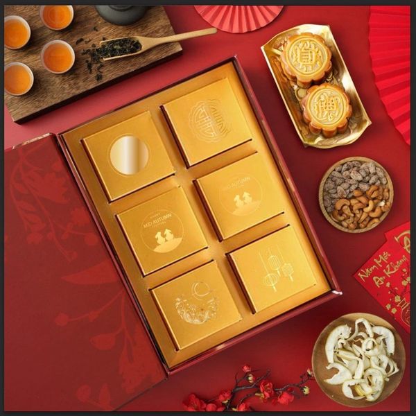 Hộp Quà Tết Trung Thu - Nguyệt Hoa 3 (6 bánh)