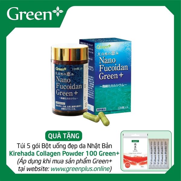 Viên Uống Nano Fucoidan Green+: Tăng Cường Sức Đề Kháng, Hỗ Trợ Ngăn Ngừa Ung Thư