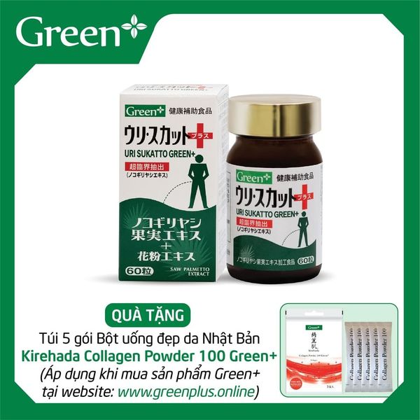 Viên Uống Uri Sukatto Green+ Hỗ Trợ Tăng Cường Sinh Lực Phái Mạnh