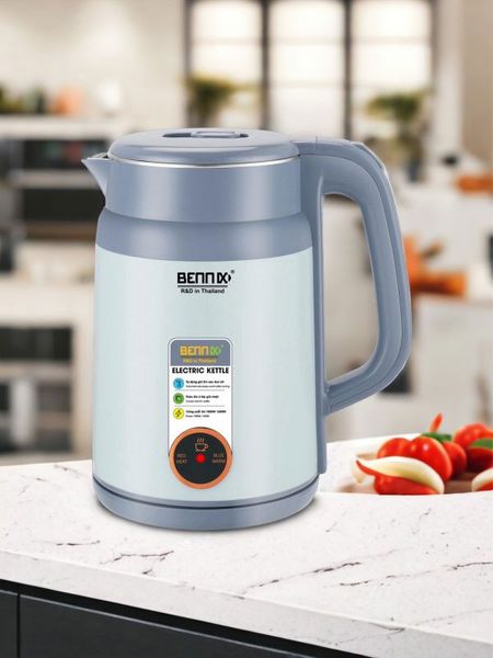 Ấm Siêu Tốc 2 Lớp BENNIX BN-200EK, dung tích 2L