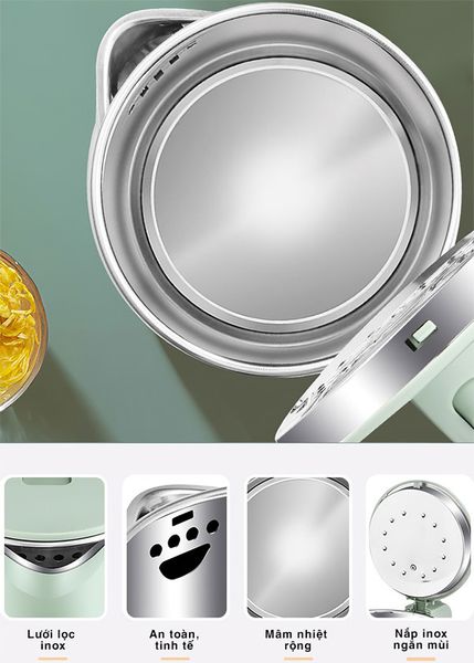 Ấm siêu tốc 2 lớp Bennix Thái Lan BN-118EK dung tích 2 lít