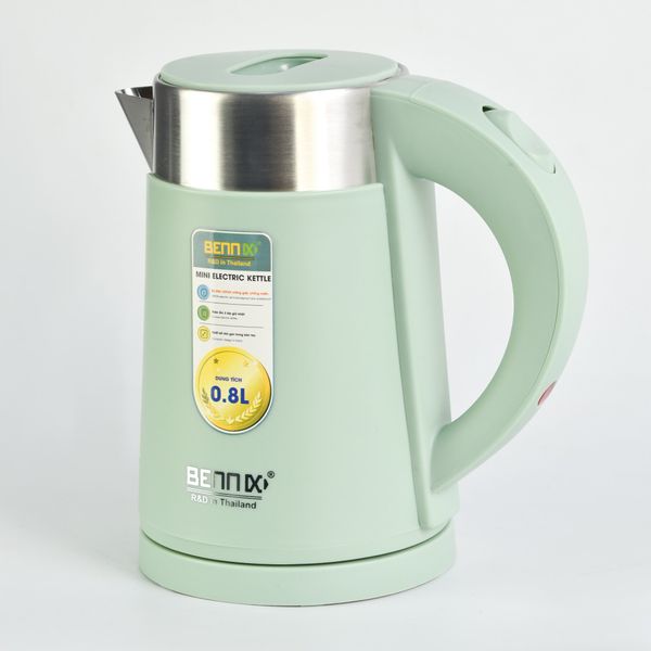 Ấm siêu tốc Bennix 2 lớp cao cấp 800ml BN-008EK