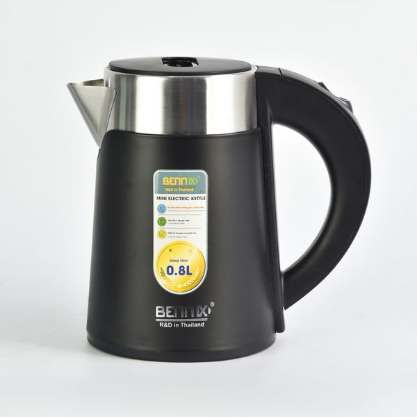 Ấm siêu tốc Bennix 2 lớp cao cấp 800ml BN-008EK