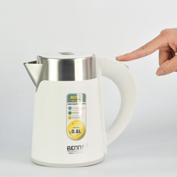 Ấm siêu tốc Bennix 2 lớp cao cấp 800ml BN-008EK