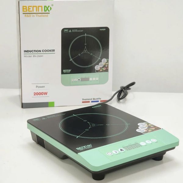 Bếp Từ Đơn Phím Cơ Bennix BN-266IH, 2000W, Tặng kèm nồi lẩu 28cm, Bảo hành 1 năm