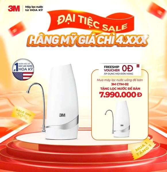 (II) Máy Lọc Nước Để Bàn 3M CTM-02