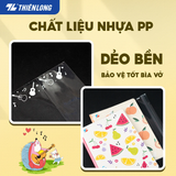  Túi 10/20 Bìa bao Tập sinh viên Thiên Long NBC-005 nhựa dẻo, bền, keo bám dính siêu tốt 