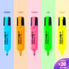  Combo 5/10/20 bút dạ quang FlexOffice FO-HL02 màu dạ quang mạnh, phản quang tốt, không làm lem nét chữ 