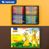  Bút sáp màu Thiên Long Colokit CR-C09 có 24 màu tươi sáng tiêu chuẩn Châu Âu an toàn cho trẻ em tô màu, vẽ tranh 
