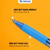  Combo 5/10/20 bút bi Thiên Long TL-095 mực xanh ngòi 0.5mm kiểu dáng hiện đại cầm tay thoải mái, nét đều trơn 