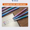  Combo 5/20 cây bút gel xóa được Mazzic Thiên Long GELE-006 ngòi 0.5mm có gôm tẩy chuyên dụng trên thân - mực xanh/tím 