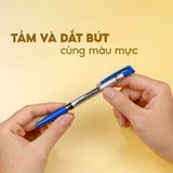  Combo 5/20 bút bi Flexoffice FO-024 ngòi 0.7mm mực xanh/đỏ hệ dầu, đạt tiêu chuẩn an toàn Châu Âu 