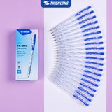  Combo 5 bút bi Thiên Long TL-027 mực xanh/đỏ/đen ngòi 0.5mm dạng bấm cò, nét viết đều dành cho học sinh, văn phòng 