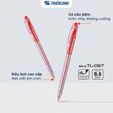  Combo 5/20 cây bút bi Thiên Long TL-097 ngòi 0.5mm mực xanh/đỏ nét viết thanh mảnh thiết kế trẻ trung năng động 
