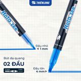  Combo 5/10/20 bút dạ quang Thiên Long HL-03 bút highlight 2 đầu bút màu tươi sáng phản quang tốt dùng đánh dấu, ghi chú 