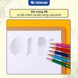  Combo 10/20 bút chì gỗ Thiên Long GP-01 - Thân lục giác, nhiều màu pastel, độ cứng ruột chì 2B, màu đậm, viết êm và không gãy khi chuốt nhọn 