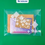  Combo 5/10/20 bìa nút F4 Flexoffice có in FO-CBF01 hoa văn đẹp mắt, độ bền cao, đựng hồ sơ, tài liệu, báo cáo, tranh ảnh 