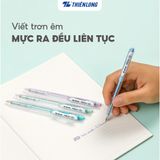  Hộp 20 cây bút bi Thiên Long TL-105 ngòi 0.5mm mực xanh/đỏ/đen thân bút màu pastel thời trang tự động thu ngòi PRO 027 