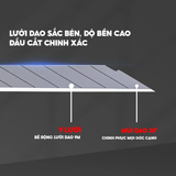  Dao rọc giấy Thiên Long KN-009 thiết kế tiện dụng chắc chắn, lưỡi dao sắt bén, khóa tự động thông minh an toàn cho người dùng 