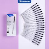  Combo 5 bút bi Thiên Long TL-027 mực xanh/đỏ/đen ngòi 0.5mm dạng bấm cò, nét viết đều dành cho học sinh, văn phòng 