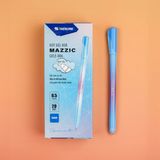  Combo 5/20 cây bút gel xóa được Mazzic Thiên Long GELE-006 ngòi 0.5mm có gôm tẩy chuyên dụng trên thân - mực xanh/tím 
