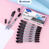  Combo 5/10 bút lông dầu 2 đầu bút Thiên Long PM-04 bám dính tốt trên các vật liệu: Giấy, gỗ,nhựa, thủy tinh, gốm, sứ 