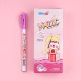  Hộp 20 cây bút gel xóa được Thiên Long TP-GELE01 ngòi 0.5mm mực xanh/đen/tím bút viết trơn mượt, có gôm trên nắp 