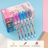  Hộp 20 cây bút gel xóa được Thiên Long TP-GELE01 ngòi 0.5mm mực xanh/đen/tím bút viết trơn mượt, có gôm trên nắp 