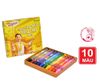  Bút sáp màu Thiên Long Colokit CR-C015 - 10 màu thông dụng và tươi sáng, an toàn cho bé sáng tạo, tô màu, vẽ tranh 