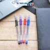  Combo 5 cây bút gel Thiên Long GEL-08 ngòi 0.5mm mực xanh/đen có nắp đậy, đệm cầm tay phù hợp cho học sinh 