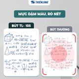  Hộp 20 cây bút bi Thiên Long TL-105 ngòi 0.5mm mực xanh/đỏ/đen thân bút màu pastel thời trang tự động thu ngòi PRO 027 