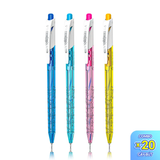  Combo 5/20 bút bi Thiên Long TP-06 ngòi 0.5mm mực xanh/đen dạng bấm cò, có vân cầm tay giúp giảm trơn trượt khi viết-Màu thân bút ngẫu nhiên 