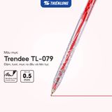  Combo 5/20 cây bút bi Thiên Long TL-079 ngòi 0.5mm mực xanh/đỏ/đen nét viết thanh mảnh thiết kế trẻ trung năng động 