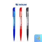  Combo 5/10/20 cây Bút bi Thiên Long TL-023 ngòi 0.8mm mực xanh/đỏ thiết kế đơn giản, thân tròn dễ cầm nắm 