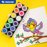  Bộ 12 lọ màu nước Colokit Thiên Long WACO-05 dung tích 15ml với 12 màu chuyên dụng màu sắc tươi sáng, dễ dàng pha màu, an toàn khi sử dụng 