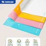  Combo 5/10 bìa nút màu Pastel F4 Thiên Long CBF-003 sức chứa 125 tờ A4 phù hợp học sinh, văn phòng lưu trữ tài liệu 