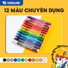  Bút sáp màu Thiên Long Colokit CR-C016 có 12 màu tươi sáng tiêu chuẩn Châu Âu an toàn cho trẻ em tô màu, vẽ tranh 